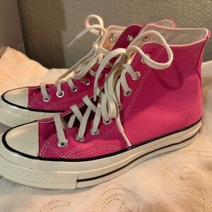 Converse Pink Canvas High-Tops